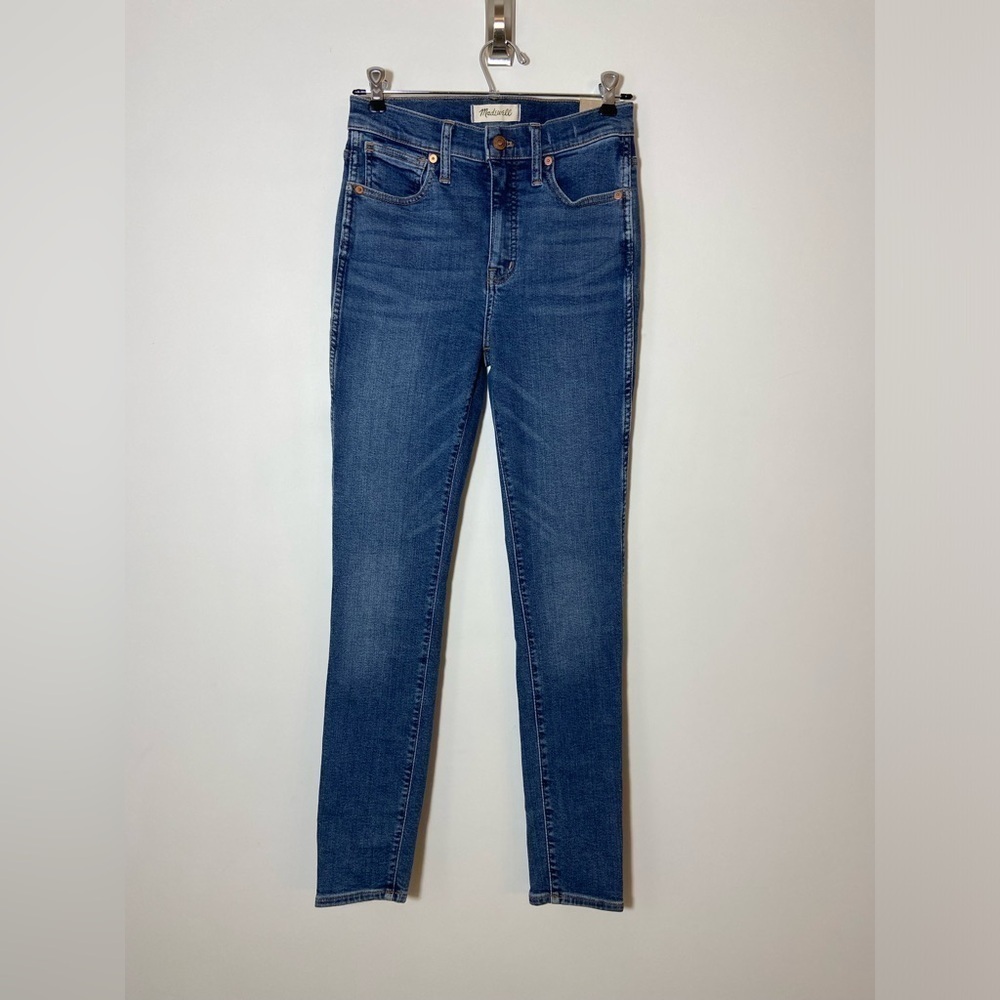 NEW Madewell Blue High Waist High Rise Skinny Jeans Denim 25